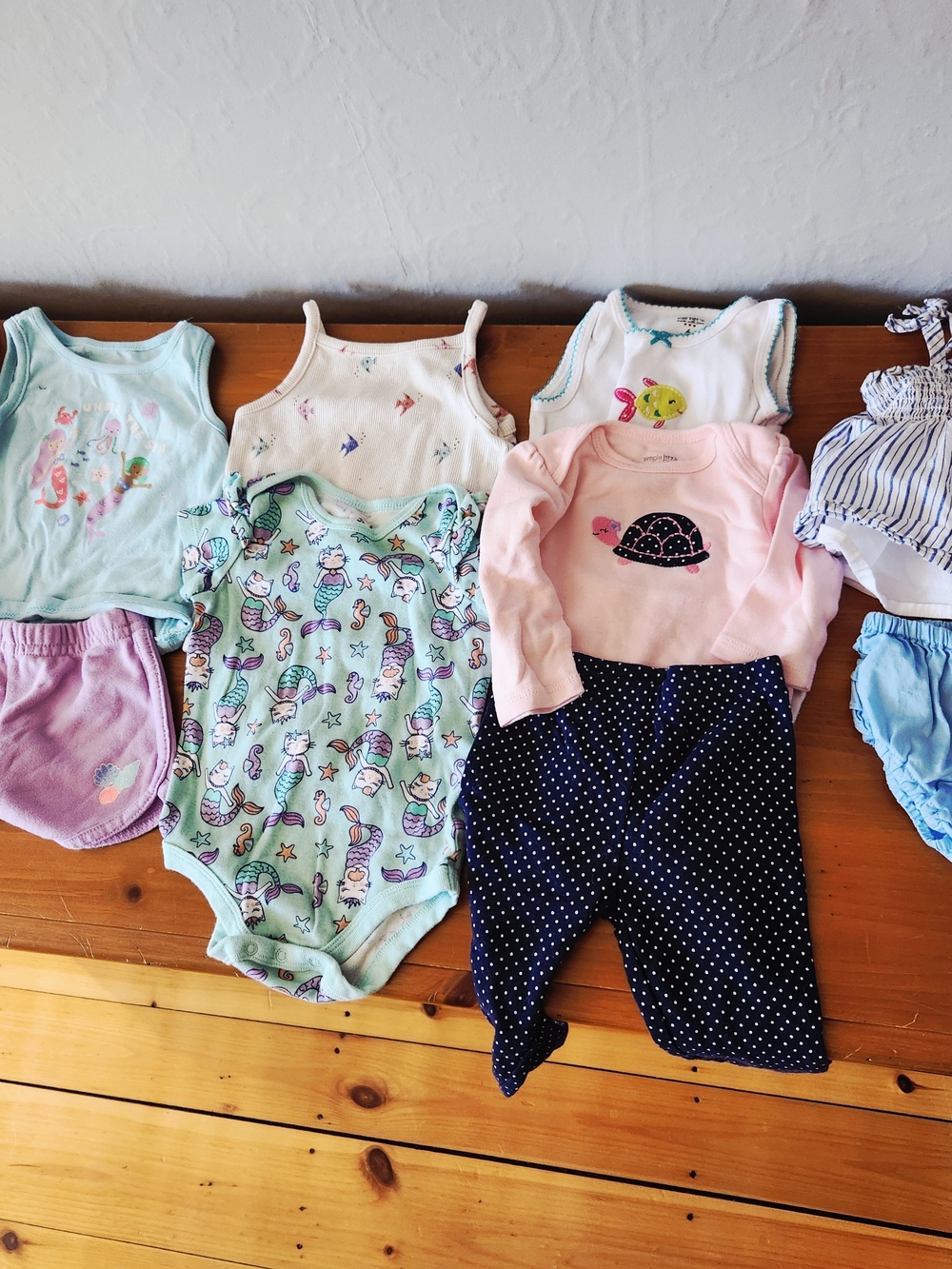3-6 Month Girls Ocean Themed Clothing Lot